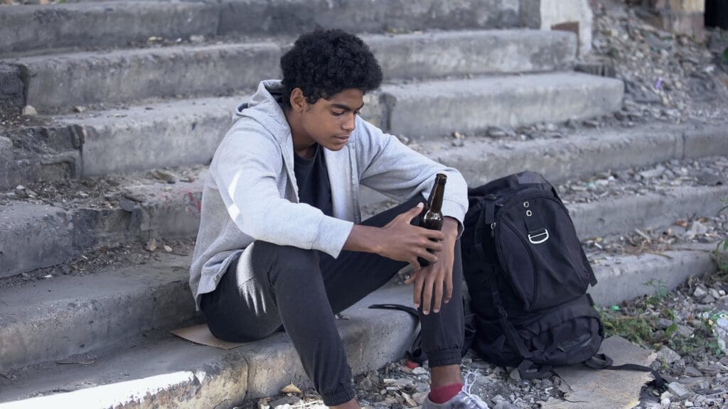 teen drinking at an early age
