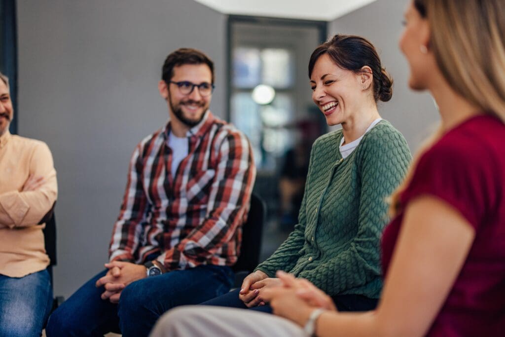 A group therapy session during IOP in Murfreesboro, TN.