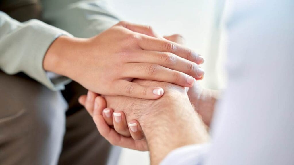 A professional offering support and resources to a client undergoing rehab in Clarksville, TN.