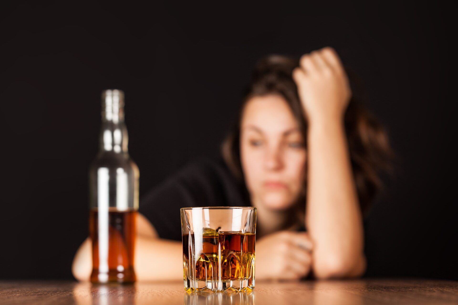 woman with alcohol use disorder