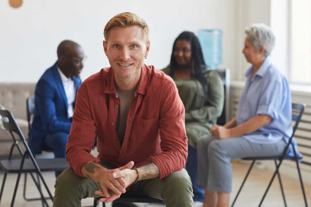 Man getting sober at our Nashville drug rehab center