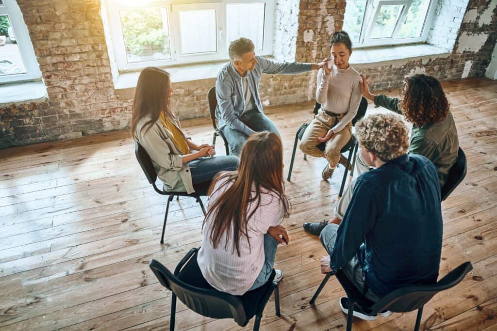group therapy session during cocaine addiction treatment in Murfreesboro, TN