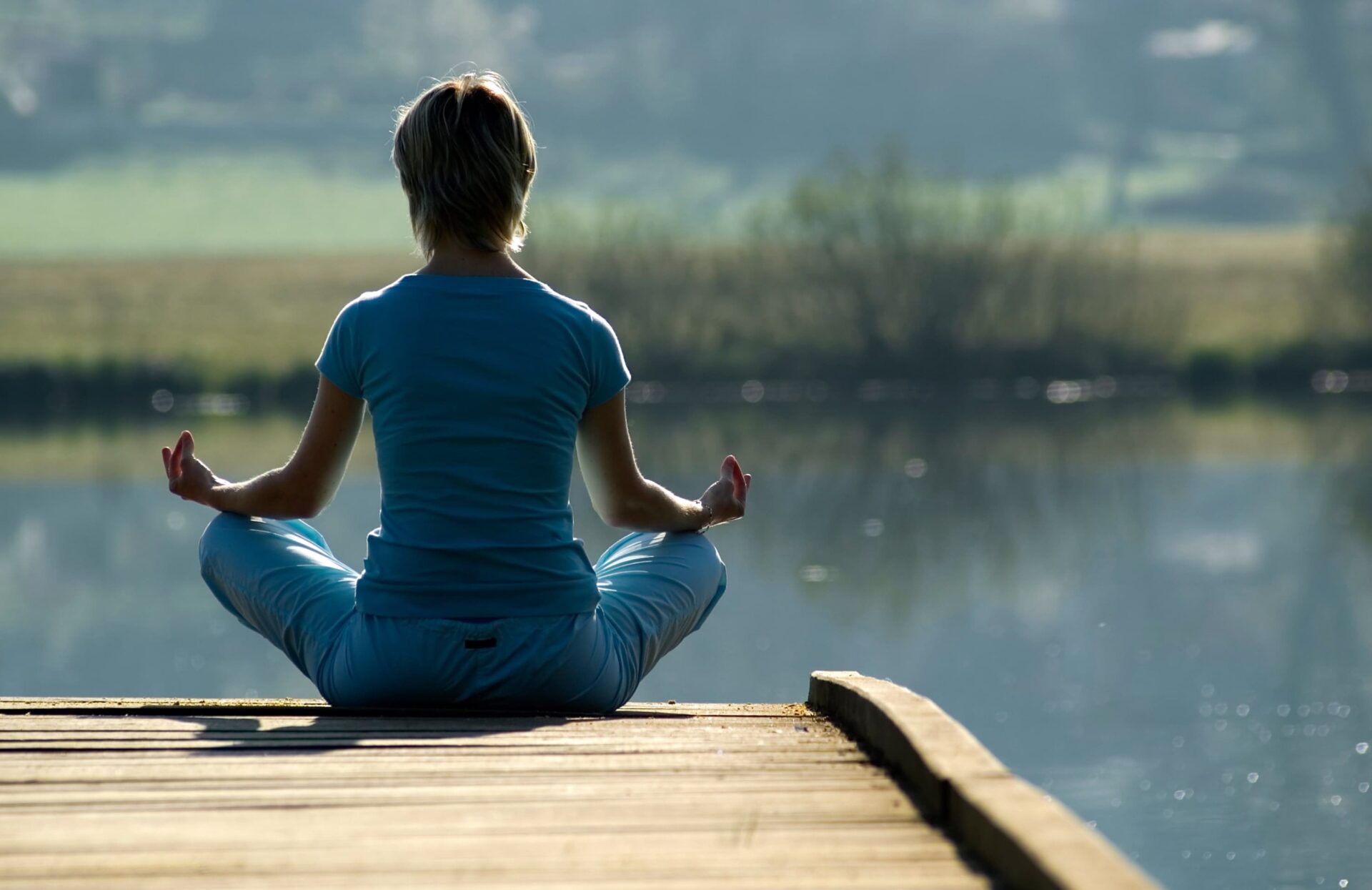 A woman enjoys yoga during holistic addiction treatment in Murfreesboro TN.