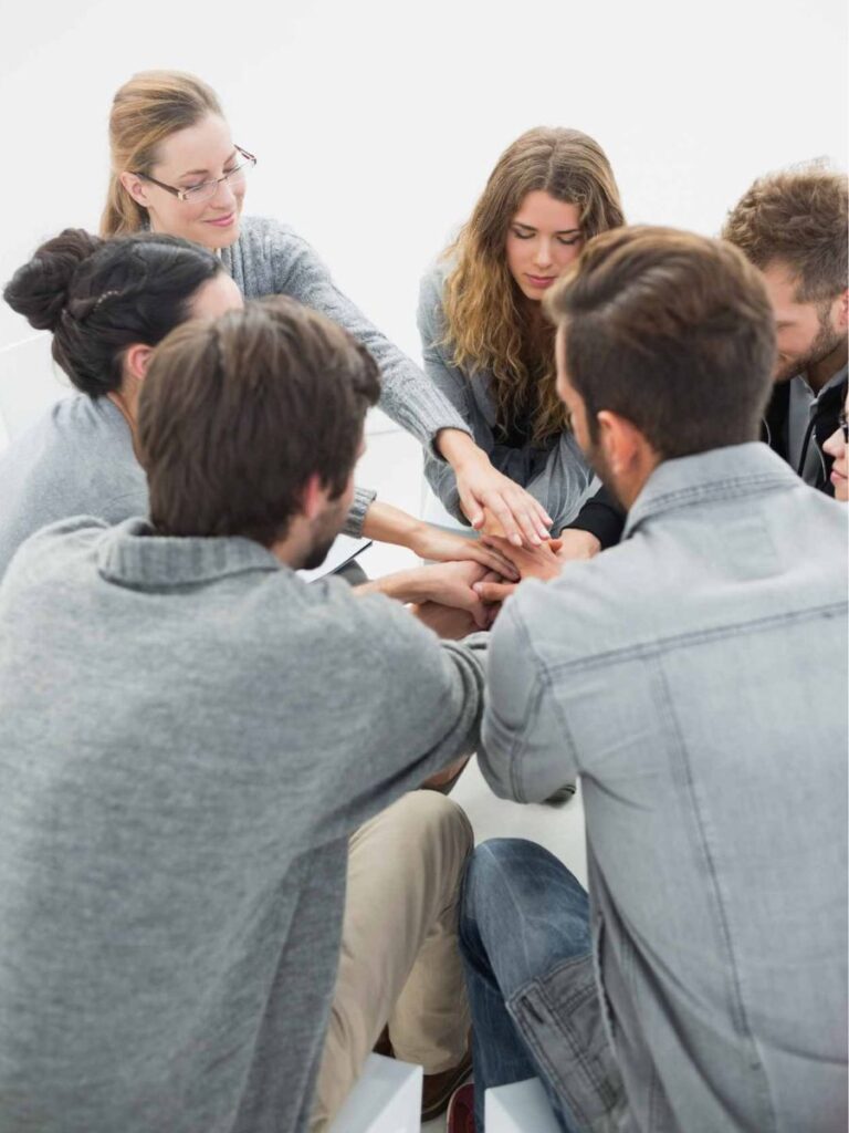 Support group, where individuals undergoing rehab in Franklin share their experiences.