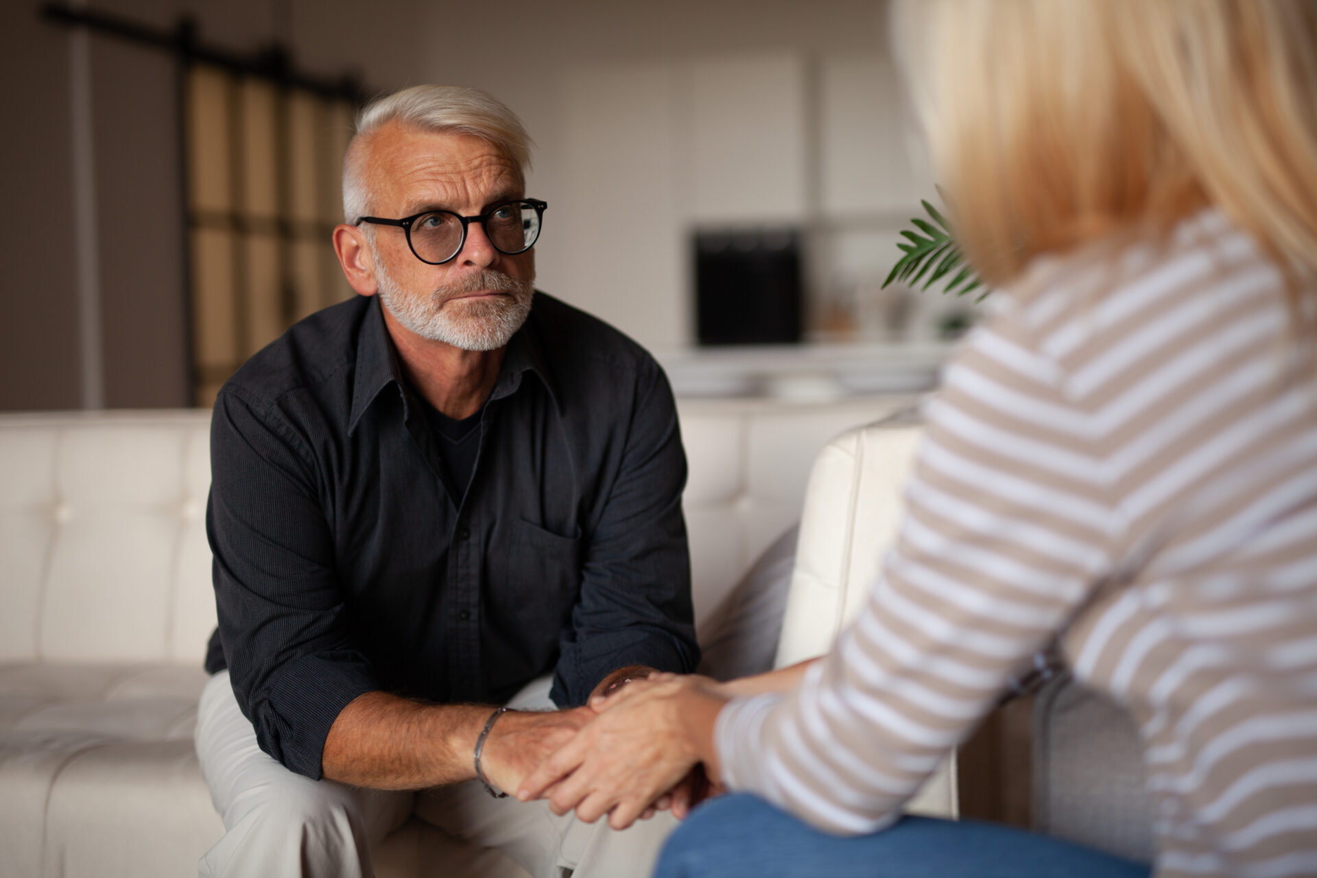 Clinical professional supporting a client during meth detox