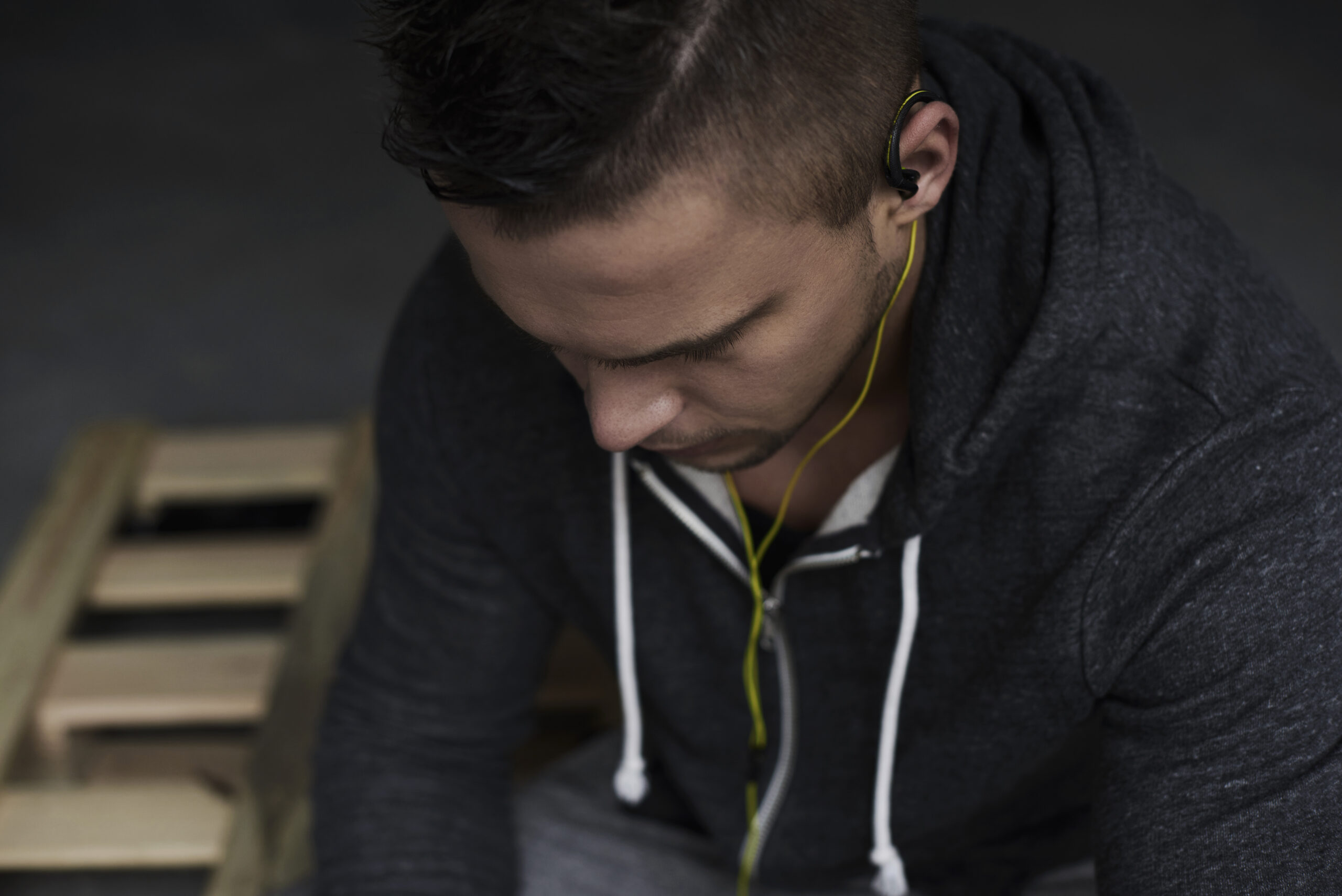Man exercising as part of a balanced mental health recovery routine